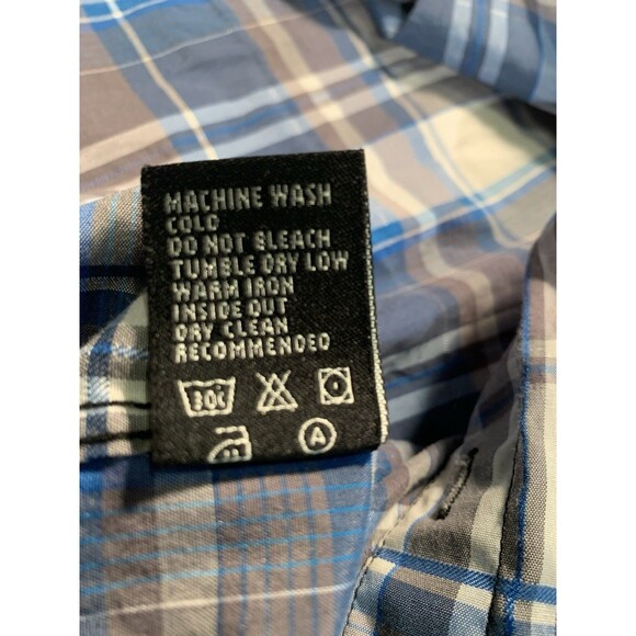 Eighty Eight Platinum Plaid Button Up Sleeveless Multicolor Shirt Bikers Size L - Picture 14 of 16